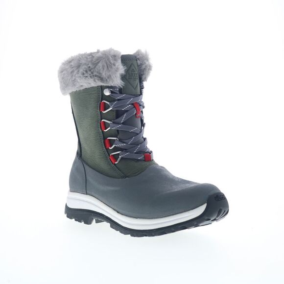 Original Muck Womens Apres Lace Up Arctic Grip Waterproof Gray Boots (NWT) - Picture 2 of 7